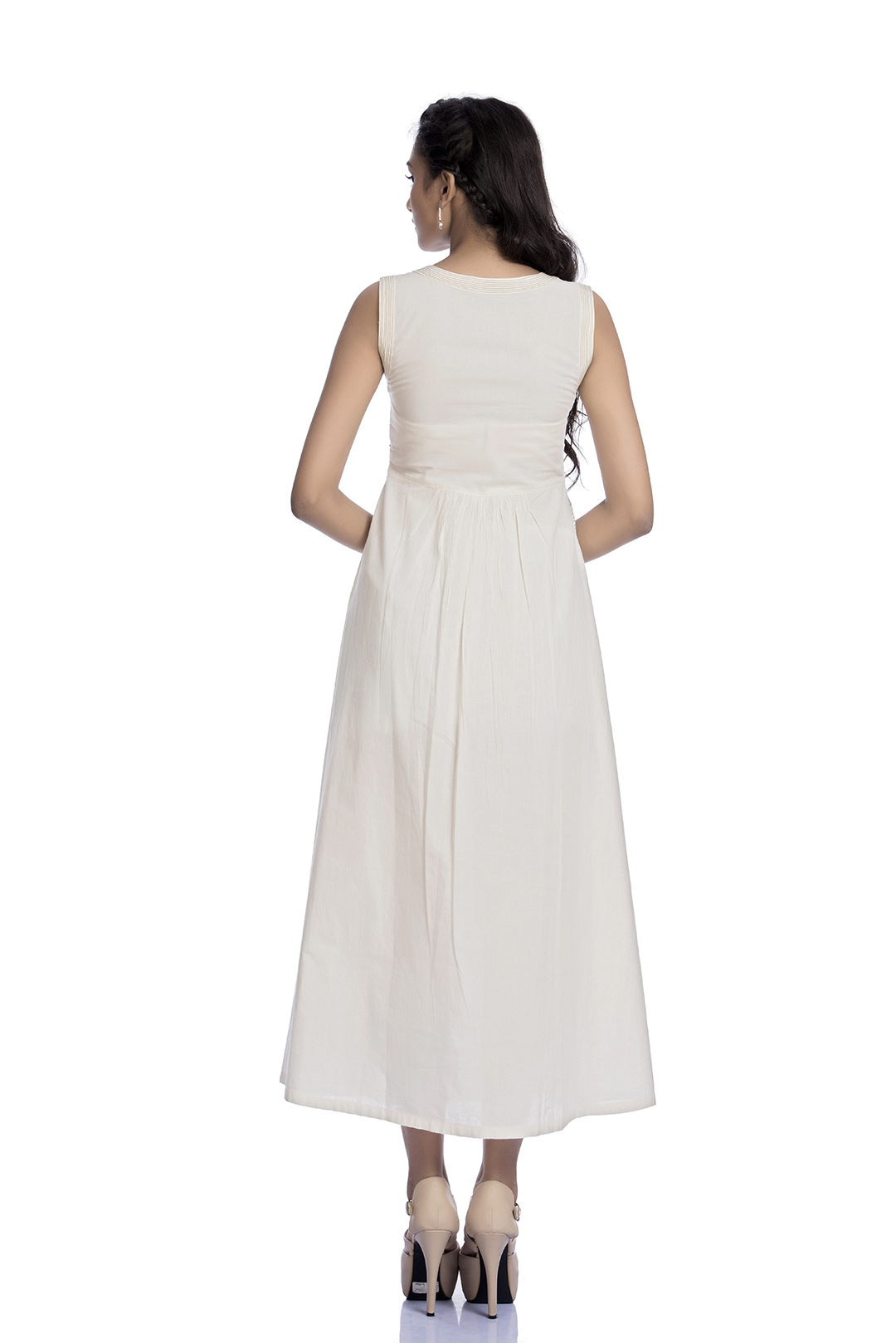 white colour ki maxi