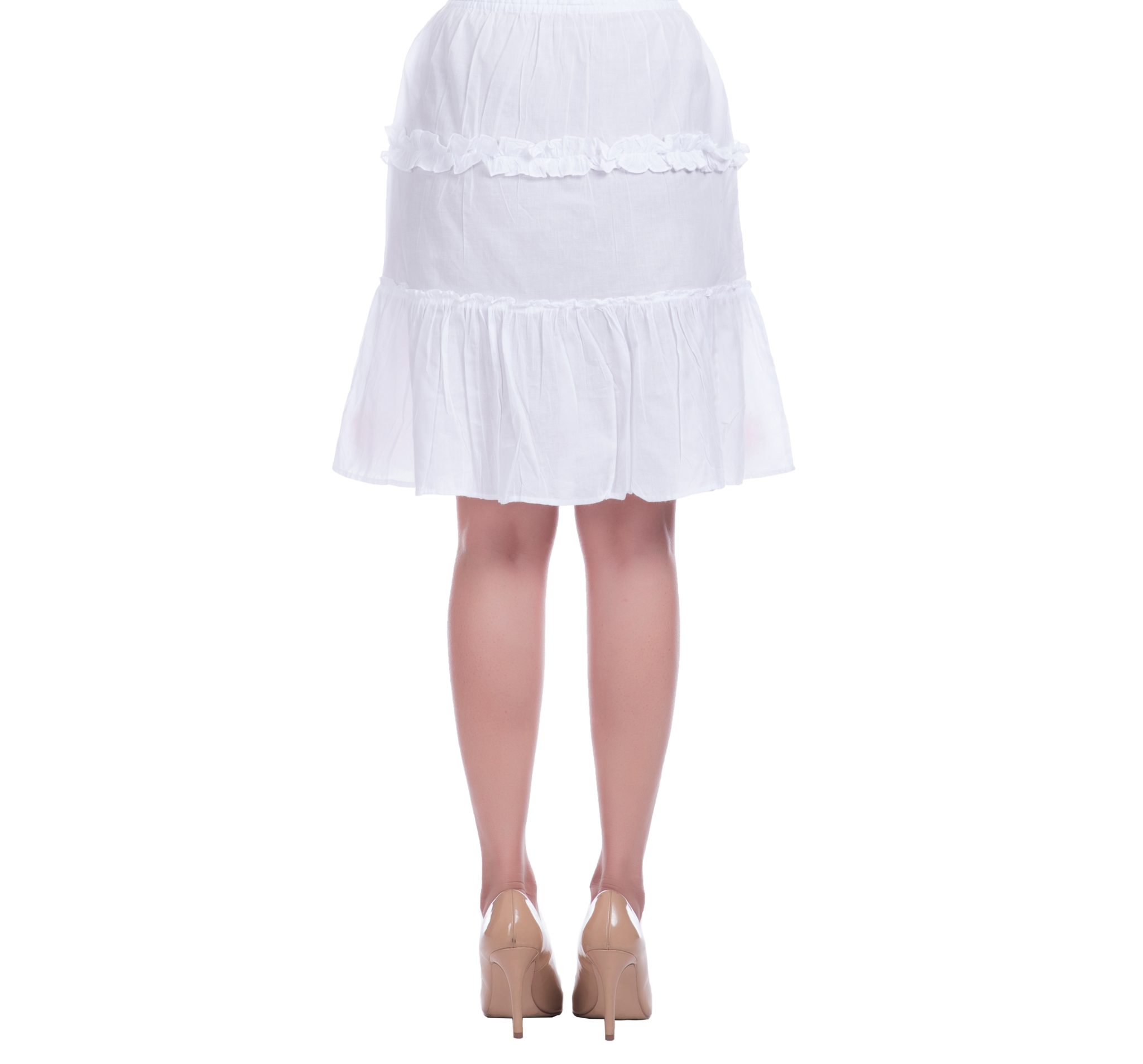White Chikankari skirt | Ethnic and Beyond