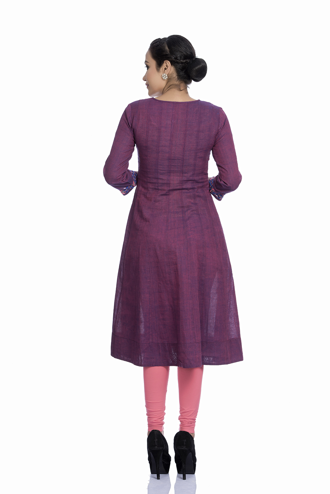 Buy Purple Rayon Casual Wear Lucknowi Kurti Online From Wholesale Salwar.