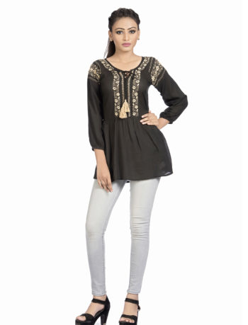 Black Casual Blouse