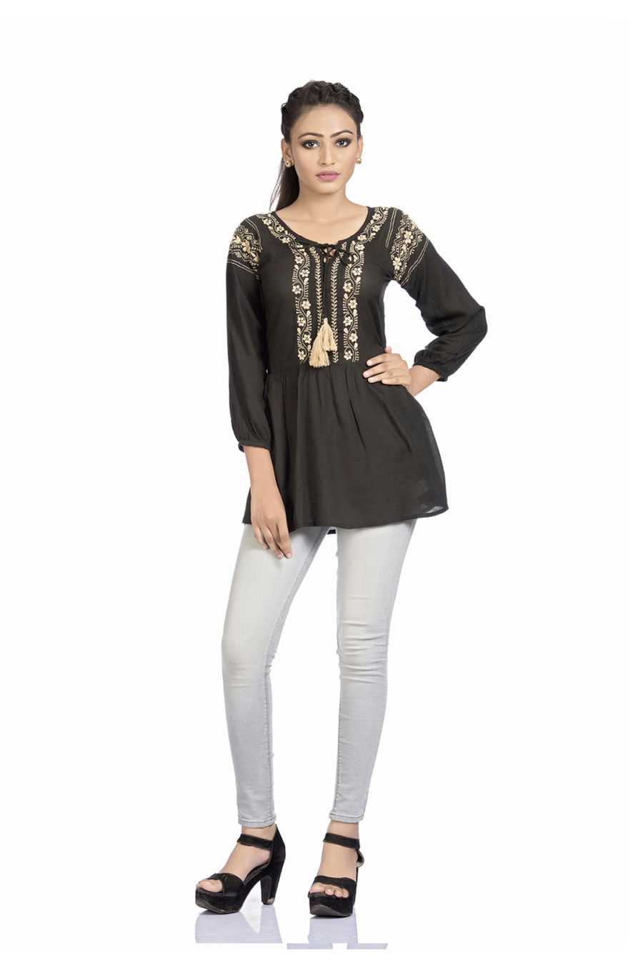 Black Casual Blouse