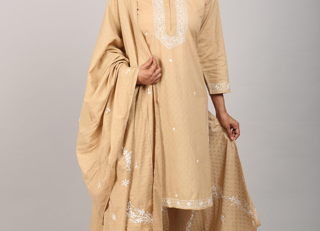 Beige colour traditional kurta