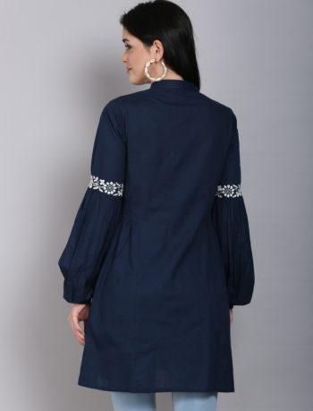 Balleno sleeves navy colored tunic 3