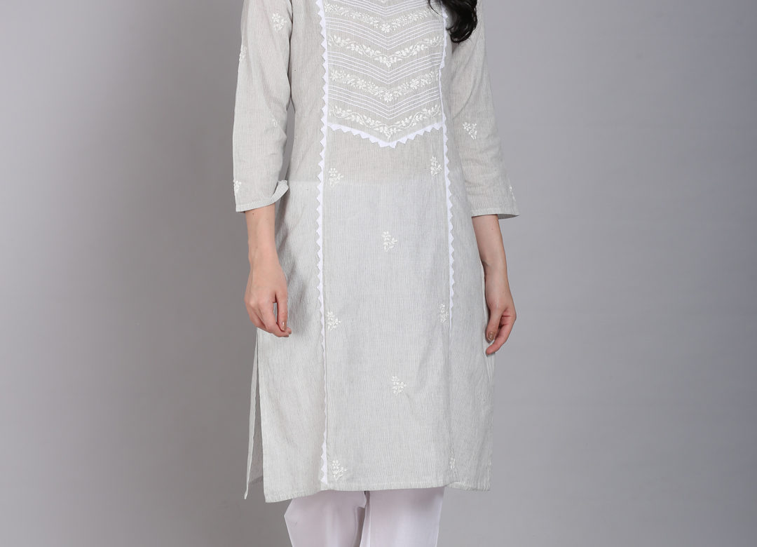 Java applique quarter sleeves kurta