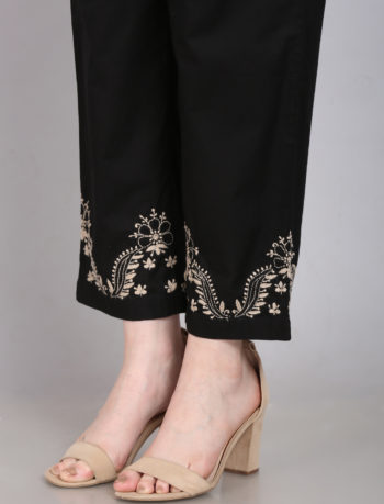 Embroidered straight pant 1