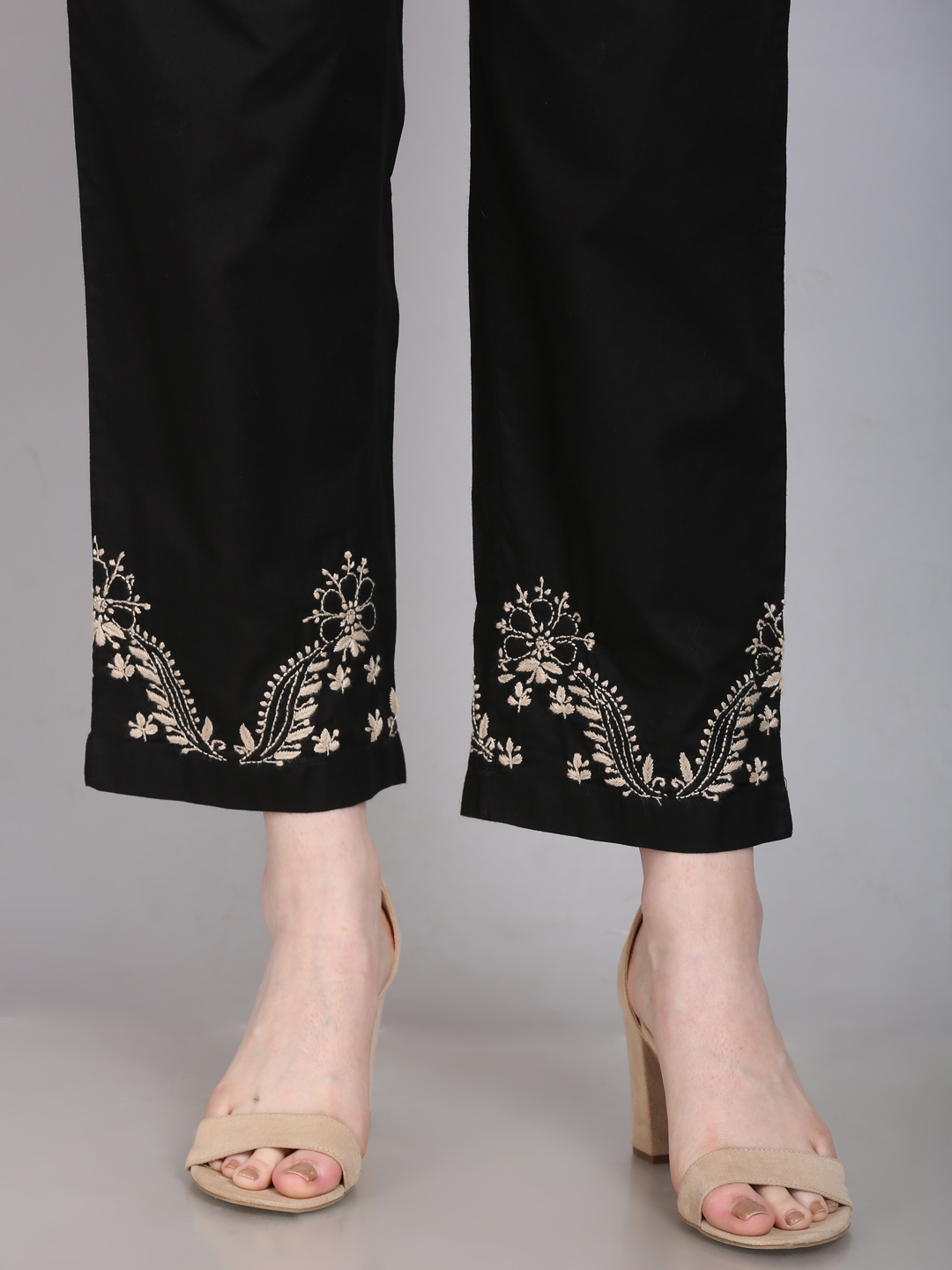 Embroidered straight pant | Ethnic and Beyond